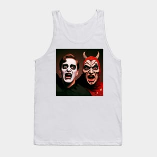 two faces in exposed terror Tank Top